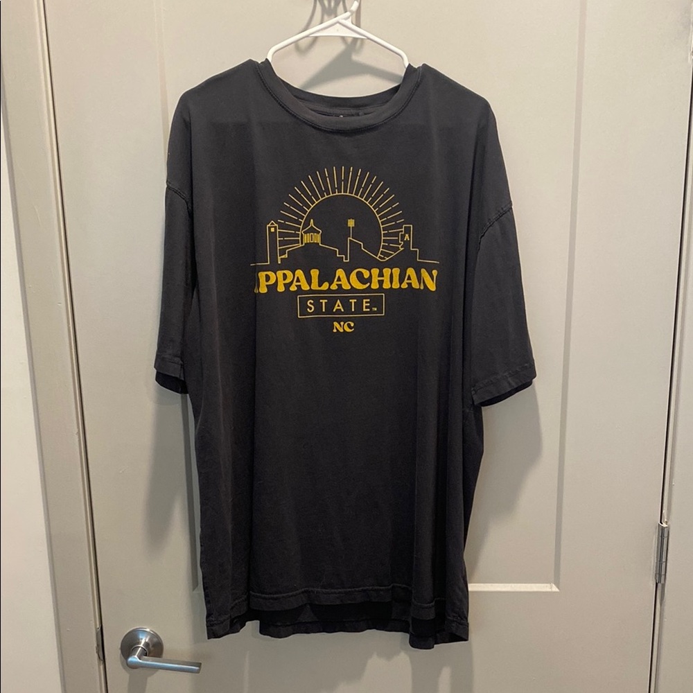 Black and Gold Appalachian State Short Sleeve Tee